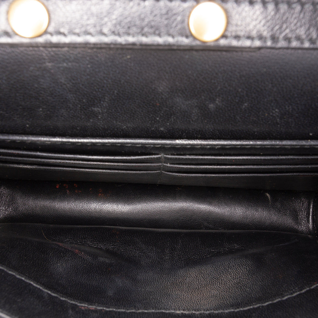 embossé Losange Wallet on Chain BB Noir