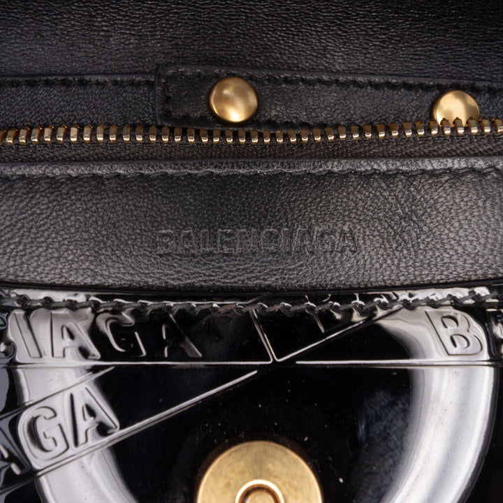 embossé Losange Wallet on Chain BB Noir