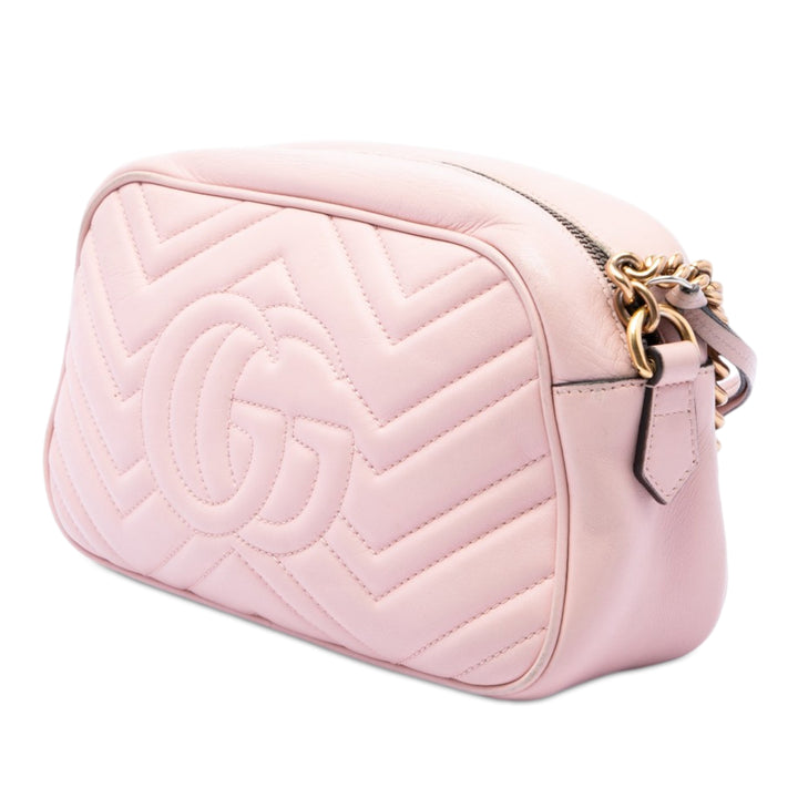 Gucci Small GG Marmont Matelasse Cuir de veau Sac porté croisé