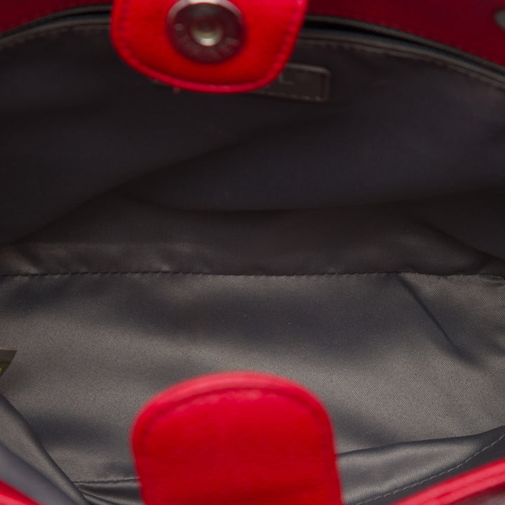 Petite Cabas Cuir caviar Rouge
