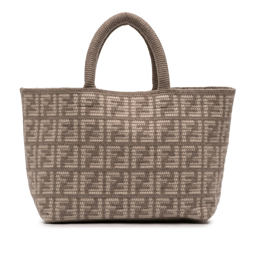 Fendi Zucca Cashmere Shopper Cabas