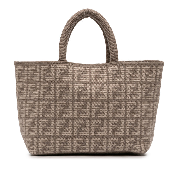 Fendi Zucca Cashmere Shopper Cabas