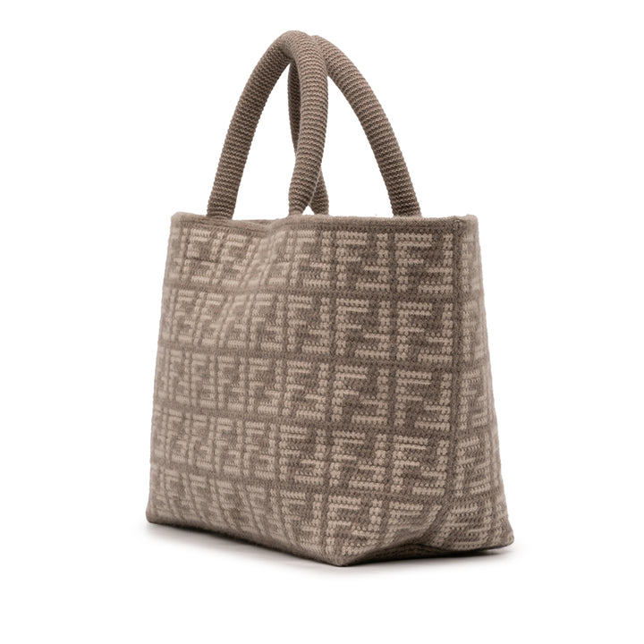 Fendi Zucca Cashmere Shopper Cabas