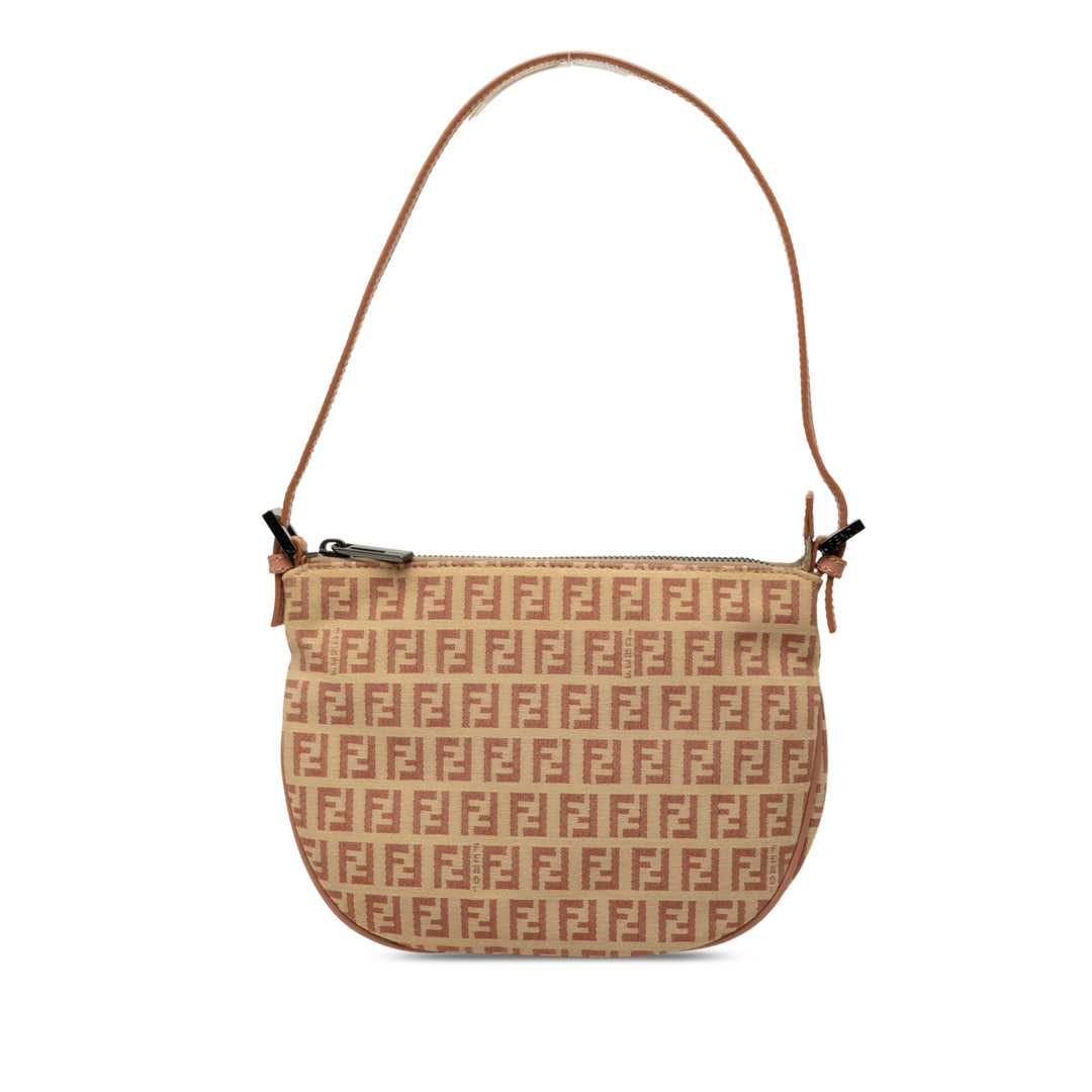 Fendi Sac porté épaule Zucchino Hobo Rose – vue principale – GABY PARIS