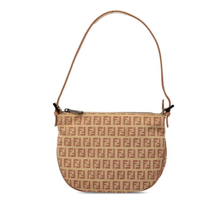 Fendi Sac porté épaule Zucchino Hobo Rose – vue principale – GABY PARIS
