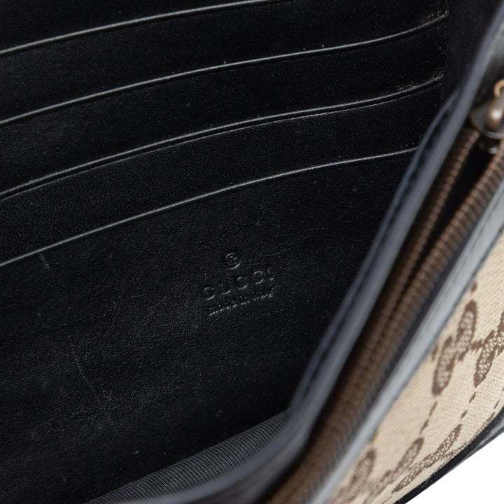 Gucci GG Toile Lady Web Portefeuille On Strap
