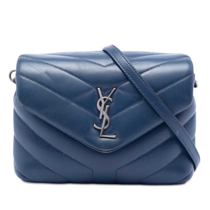 Saint Laurent Toy Matelasse Cuir de veau Monogram LouLou Sac porté croisé