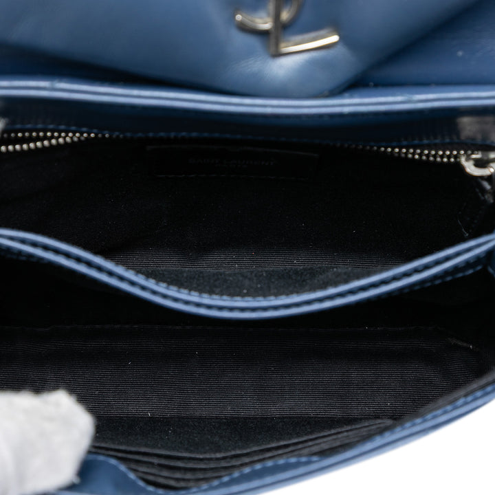 Saint Laurent Toy Matelasse Cuir de veau Monogram LouLou Sac porté croisé