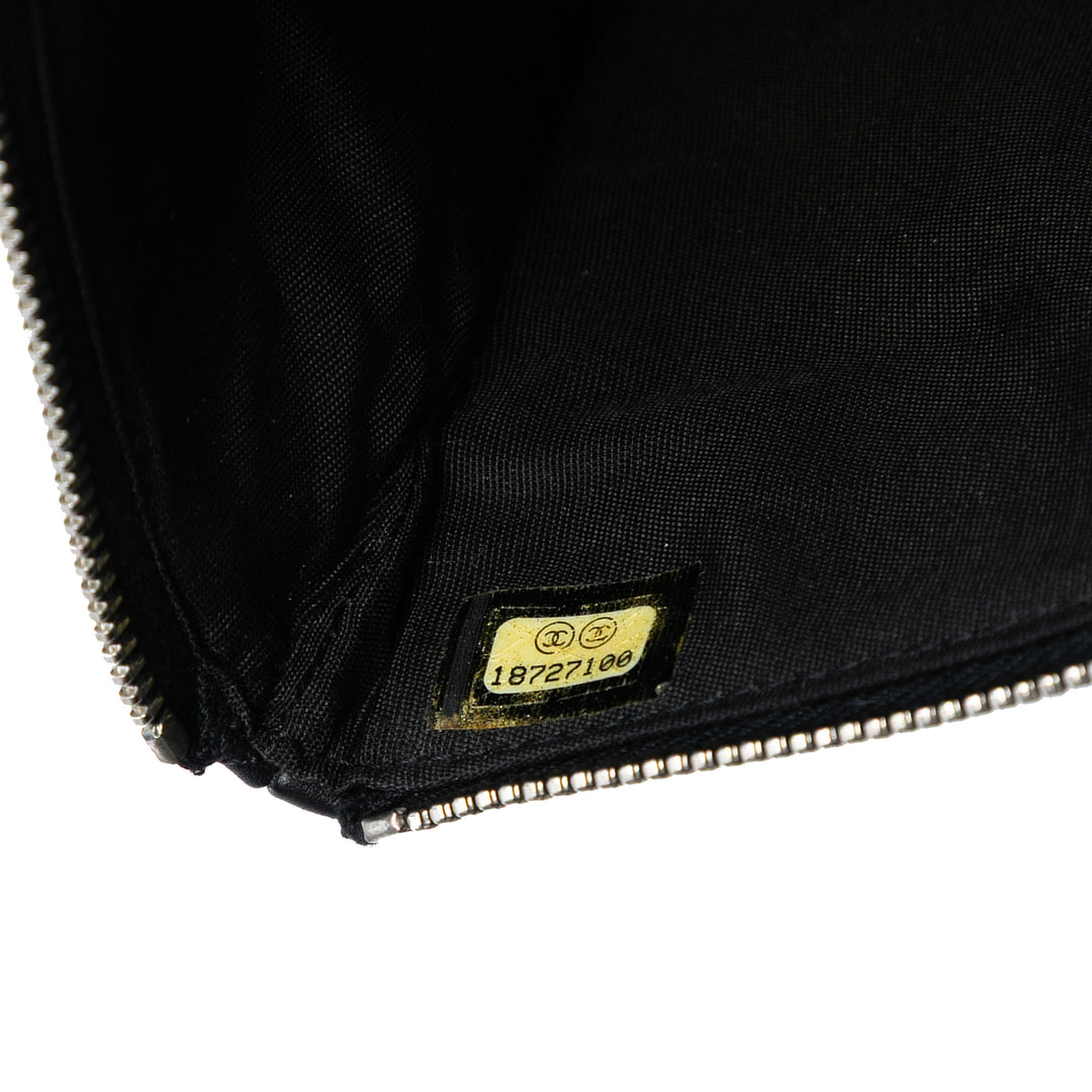 Chanel CC Matelassé Cuir d’agneau Multi Zip Pochette