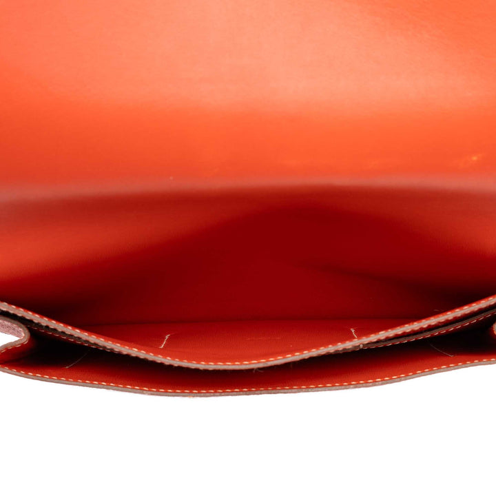 Hermès Portefeuille Dogon Duo Togo GM Orange – vue 4 – GABY PARIS
