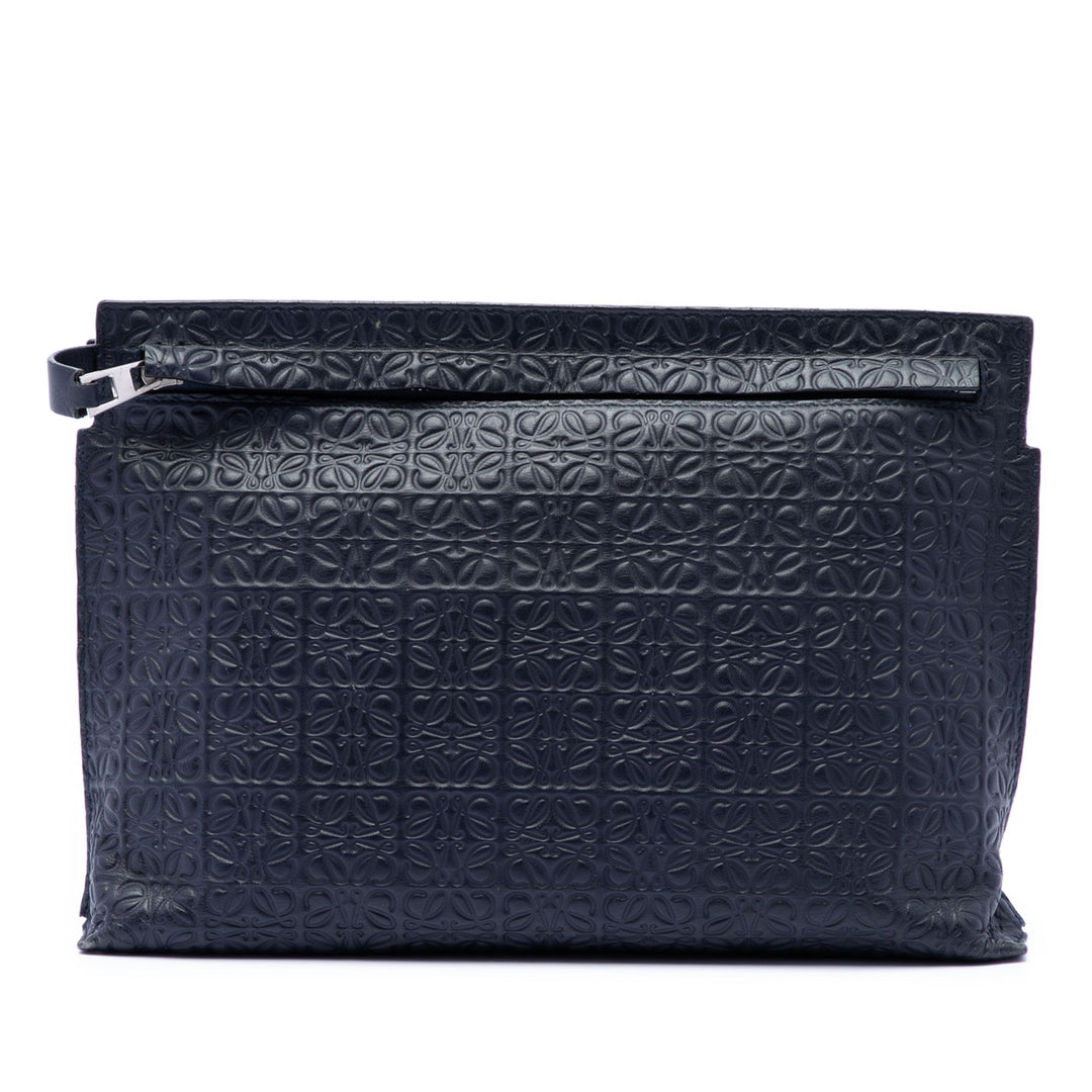 LOEWE embossé Anagram Cuir Repeat T Pochette