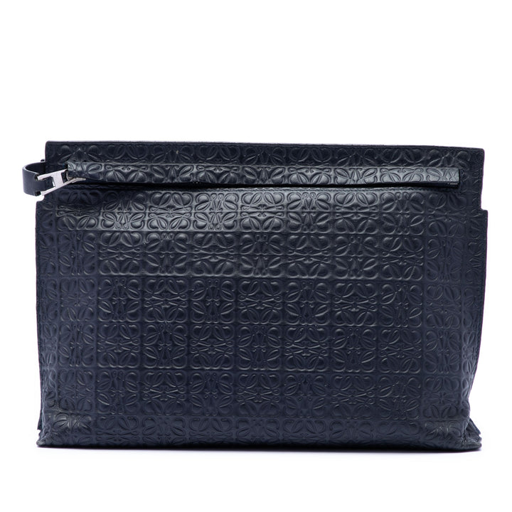 LOEWE embossé Anagram Cuir Repeat T Pochette