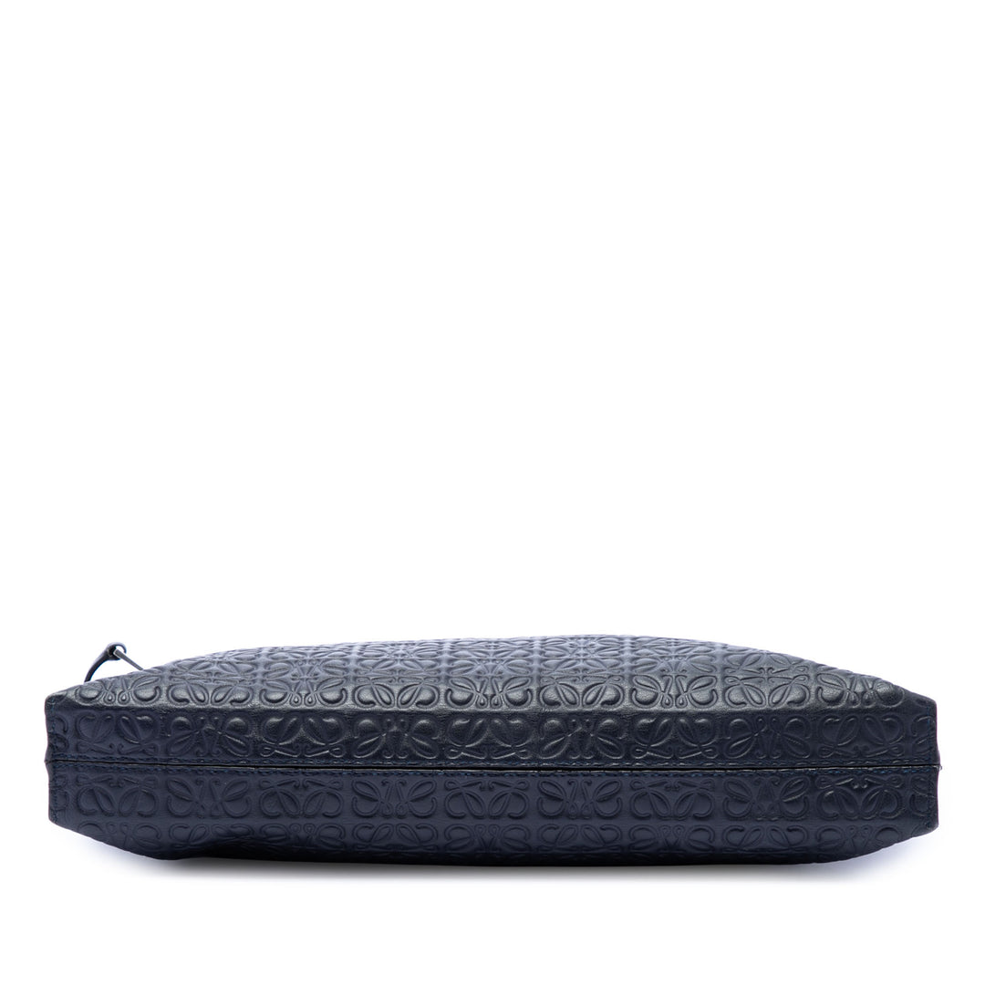 LOEWE embossé Anagram Cuir Repeat T Pochette