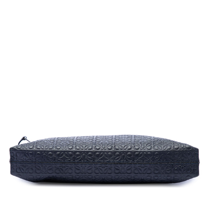 LOEWE embossé Anagram Cuir Repeat T Pochette