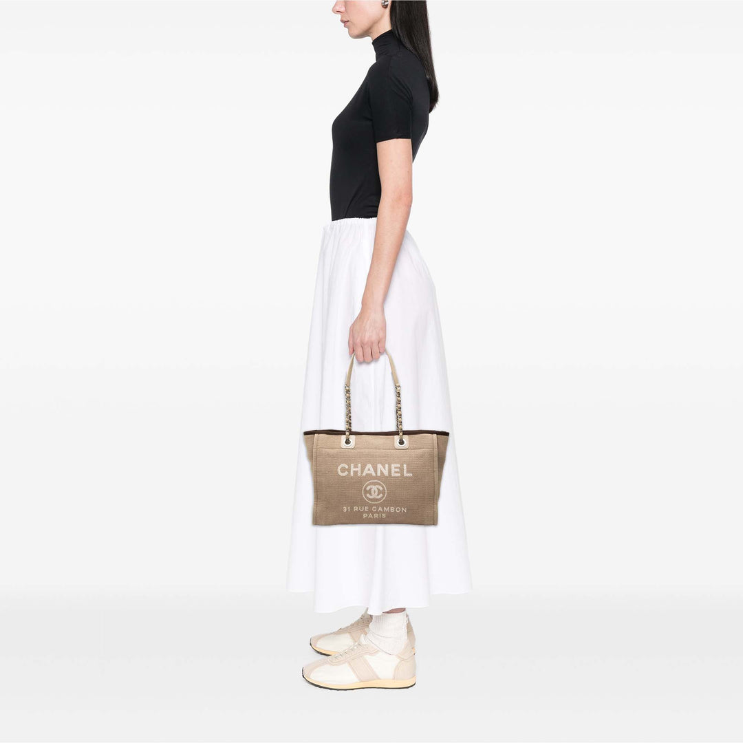 Chanel Small Toile Deauville Cabas