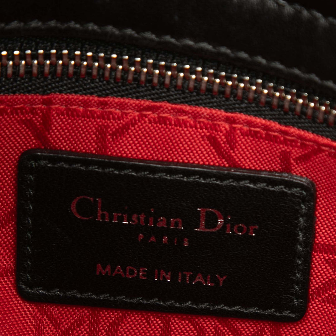 Dior Sac à main Lady Dior Cannage My ABCDior Petit Cuir d'agneau Noir – vue 5 – GABY PARIS