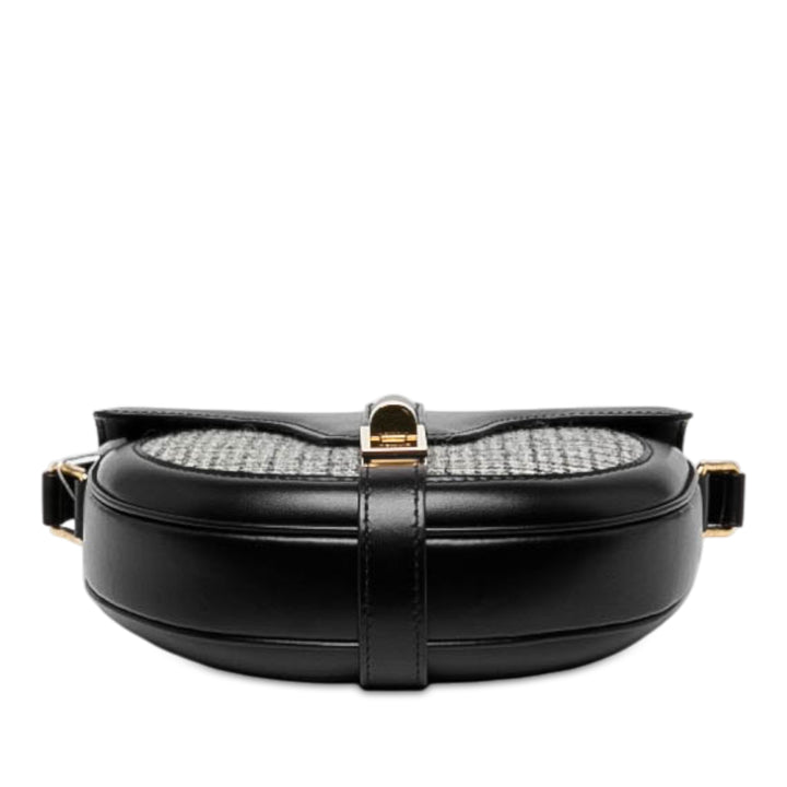Celine Besace 16 Sac Petit Cuir de veau Noir – vue 3 – GABY PARIS