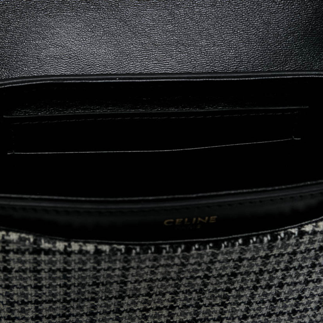 Celine Besace 16 Sac Petit Cuir de veau Noir – vue 5 – GABY PARIS