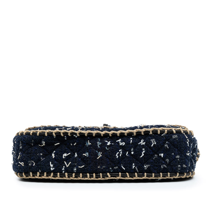 Chanel Matelassé Tweed St Tropez à rabat