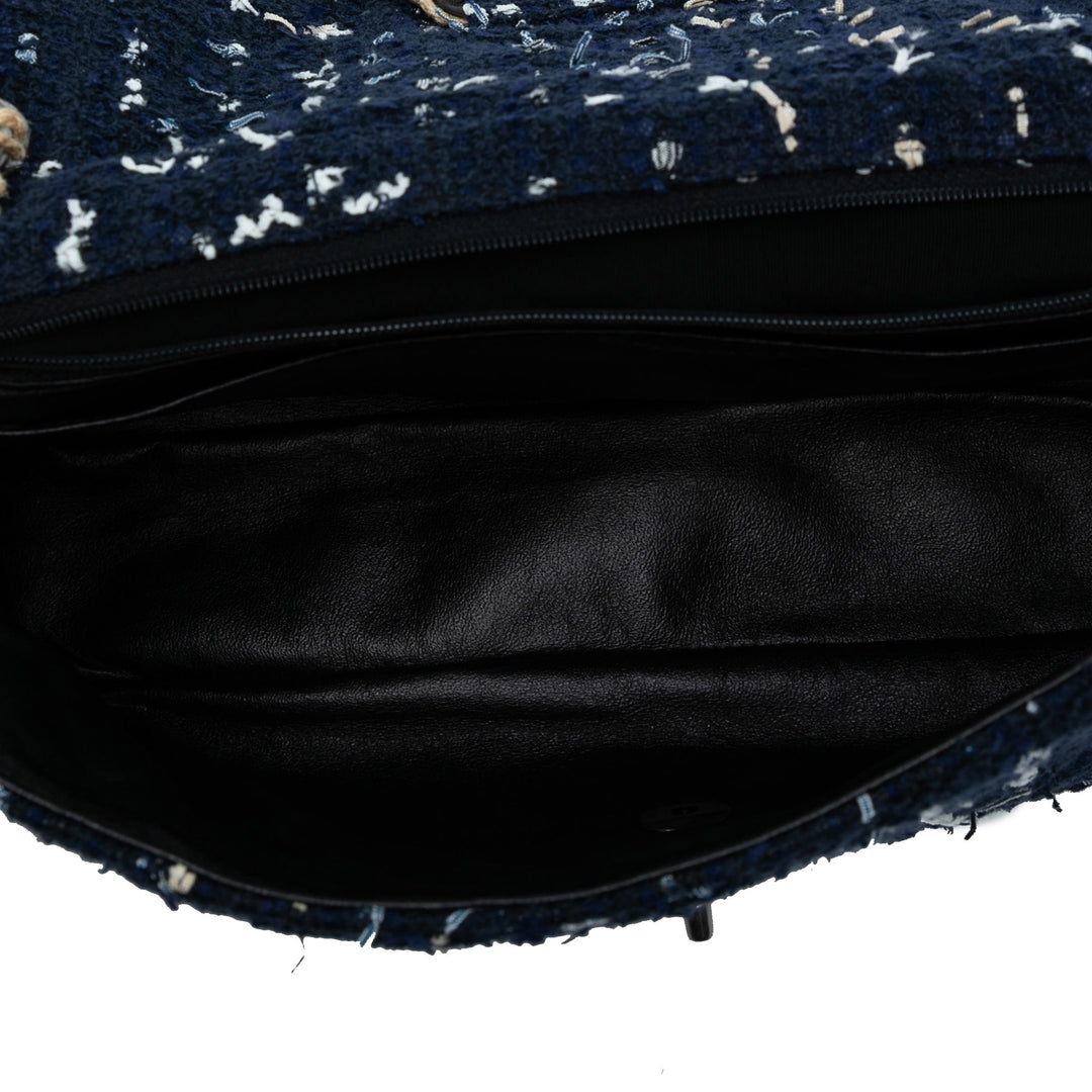 Chanel Matelassé Tweed St Tropez à rabat