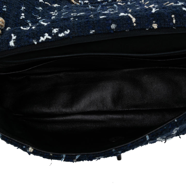 Chanel Matelassé Tweed St Tropez à rabat