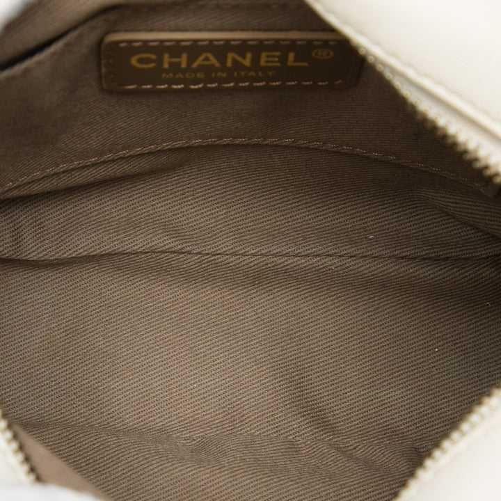 Chanel Small Matelassé Cuir de chèvre Casual Trip Sac caméra