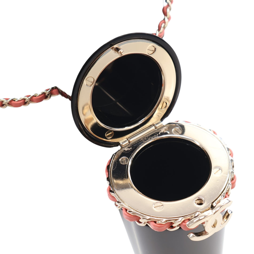 Chanel Lucite Lipstick Étui On Chain