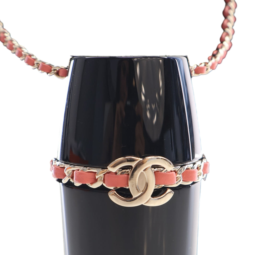 Chanel Lucite Lipstick Étui On Chain