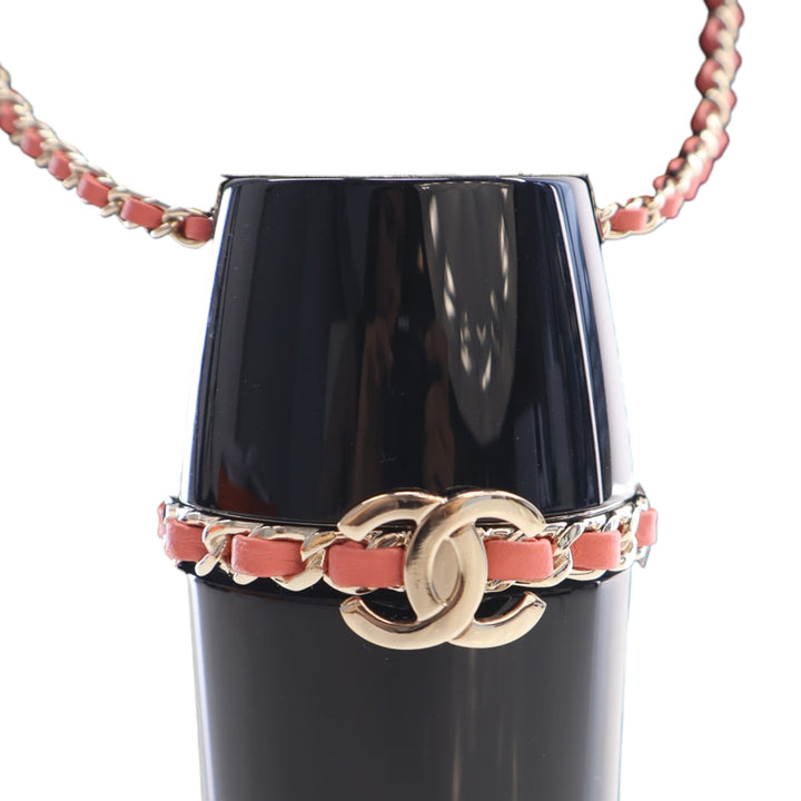 Chanel Lucite Lipstick Étui On Chain