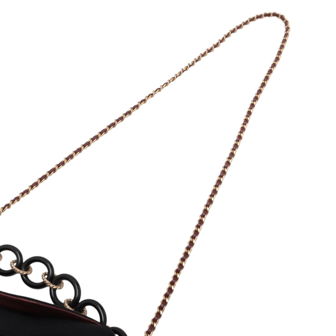 Chanel Paris Hamburg Quilted Laine Coco Sailor Charms Bucket Bag Noir