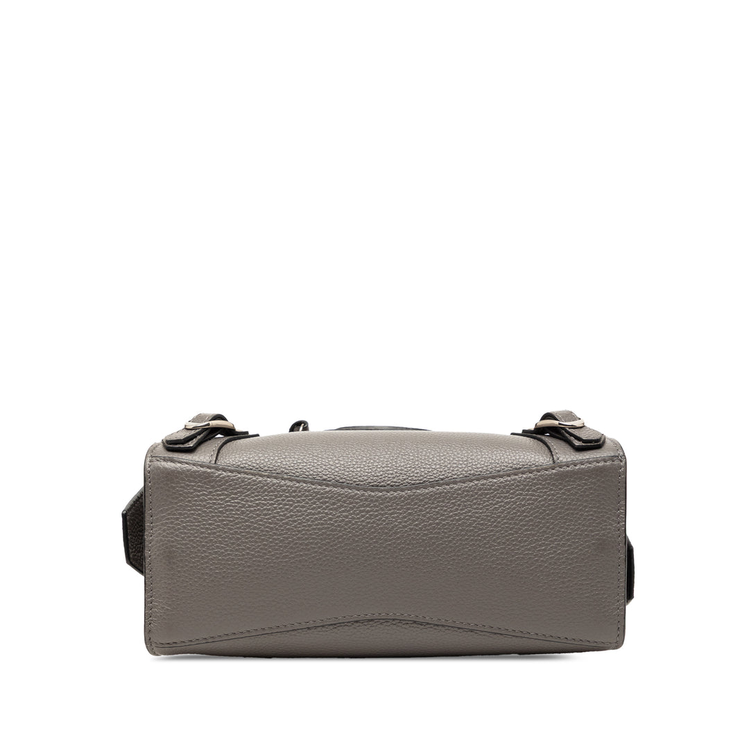 Balenciaga Mini Cuir de veau grainé Motocross Neo Classic City Sac