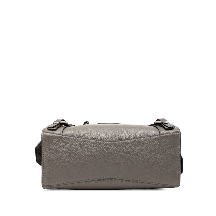 Balenciaga Mini Cuir de veau grainé Motocross Neo Classic City Sac