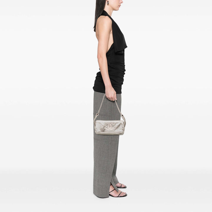 Chanel Métallisé Glazed Cuir de veau Perforated Rodeo Drive Flap Argenté