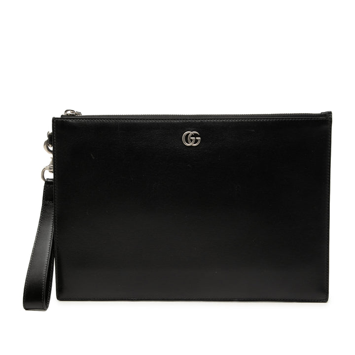 GG Marmont Pochette Cuir de veau Noir