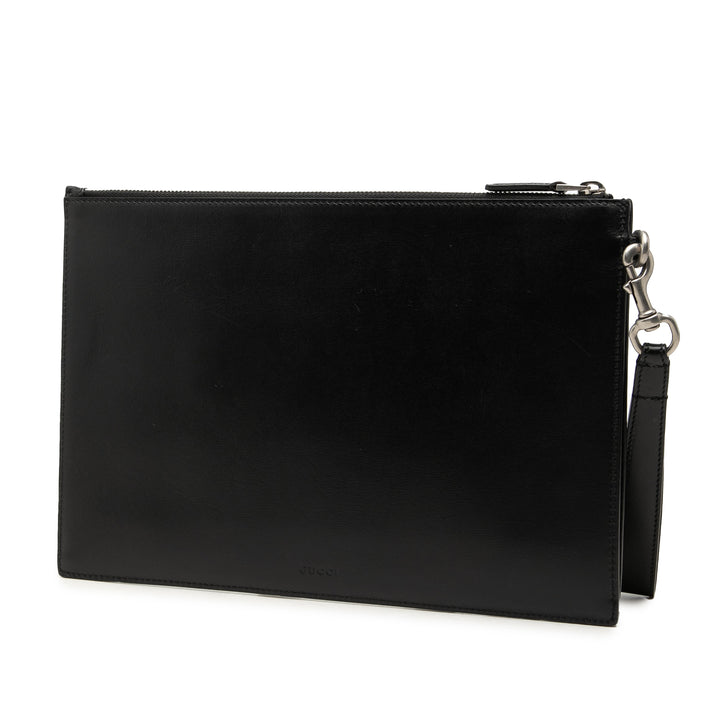 GG Marmont Pochette Cuir de veau Noir