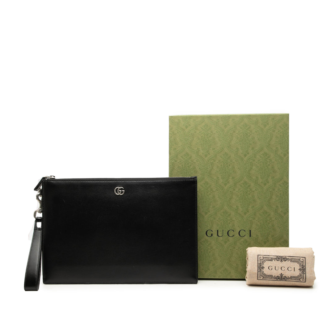 GG Marmont Pochette Cuir de veau Noir