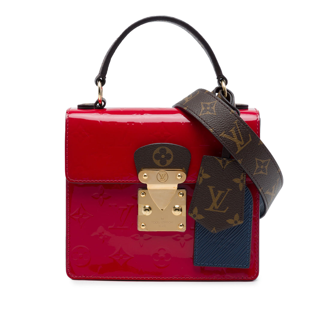 Spring Street Cuir verni Monogram Rouge