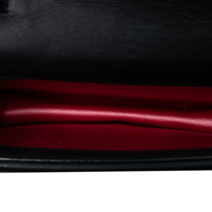 Gucci Mini Crystal Embellished Velours Dionysus Sac porté croisé Noir