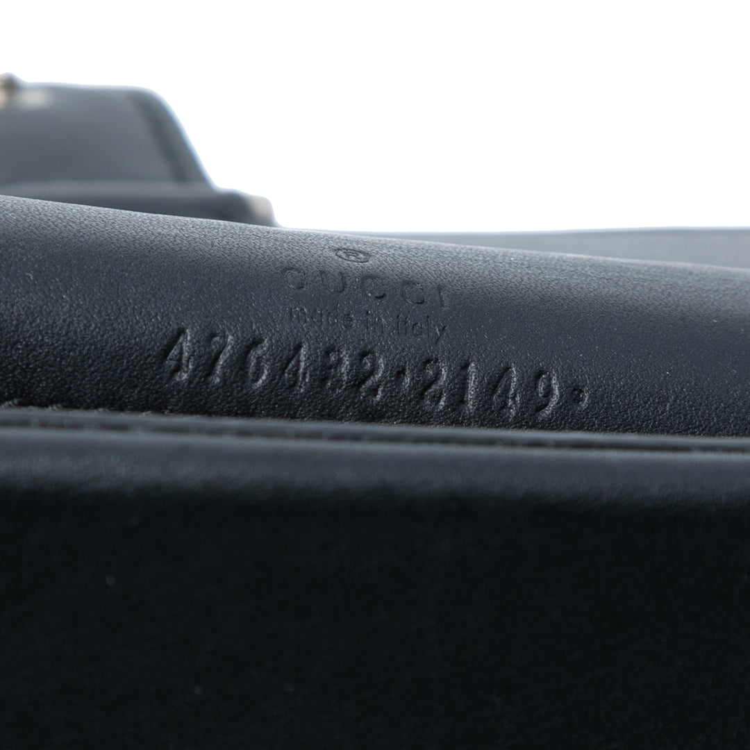 Gucci Mini Crystal Embellished Velours Dionysus Sac porté croisé Noir