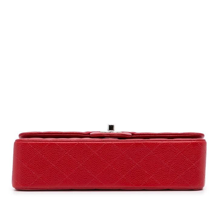 Medium Classic Caviar Double Flap Red - Gaby Paris