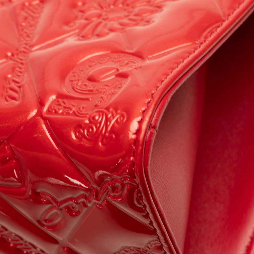 Chanel Cuir verni Cuir de veau Lucky Symbols Pochette Rouge