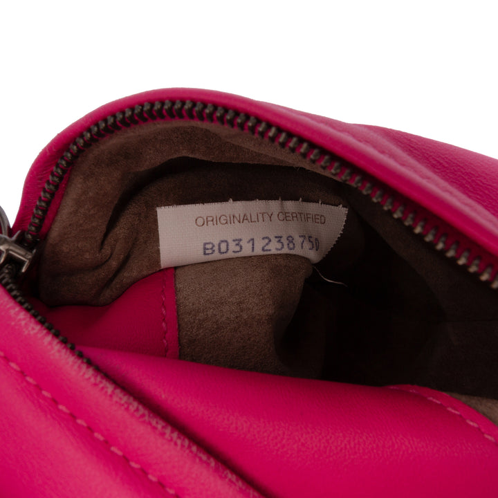 Nappa Intrecciato Turn Lock Clutch Pink - Gaby Paris