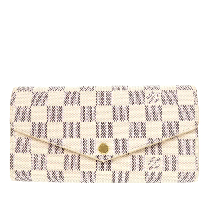Louis Vuitton Damier Azur Sarah Portefeuille long