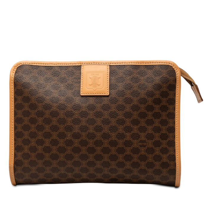Celine Macadam Coated Toile Pochette