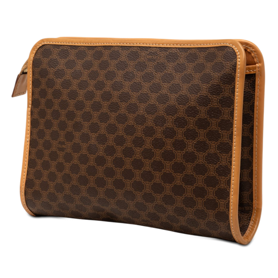 Celine Macadam Coated Toile Pochette
