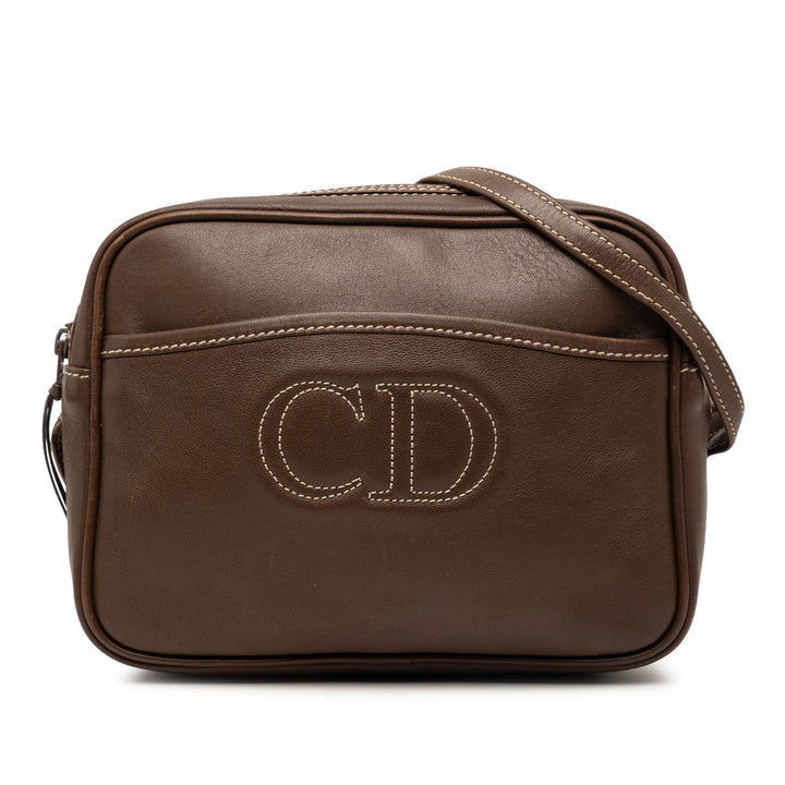Dior Cuir Surpiqué CD Logo Sac caméra