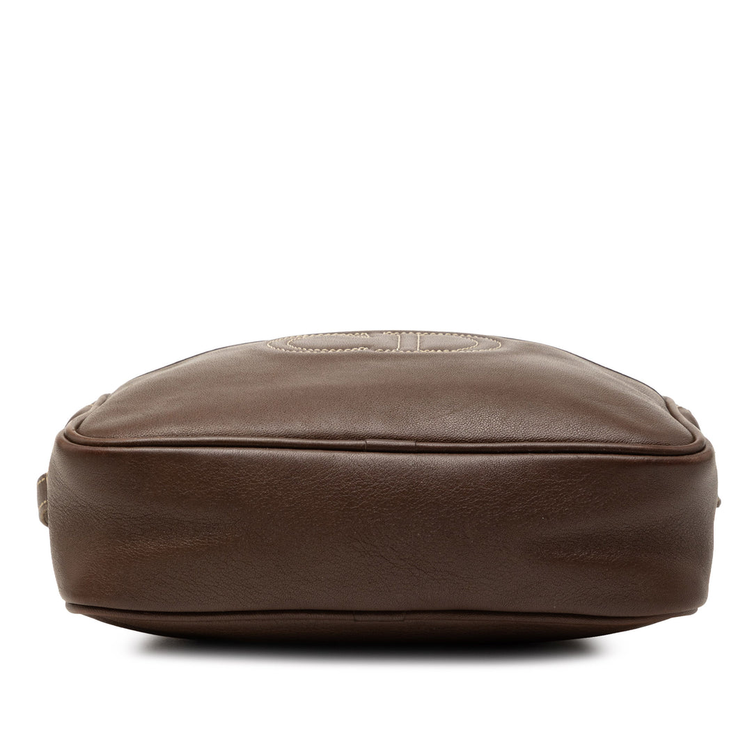 Dior Cuir Surpiqué CD Logo Sac caméra