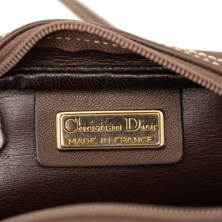 Dior Cuir Surpiqué CD Logo Sac caméra