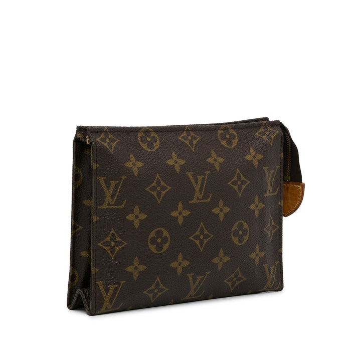 Monogram Toiletry Pouch 19 Brown - Gaby Paris