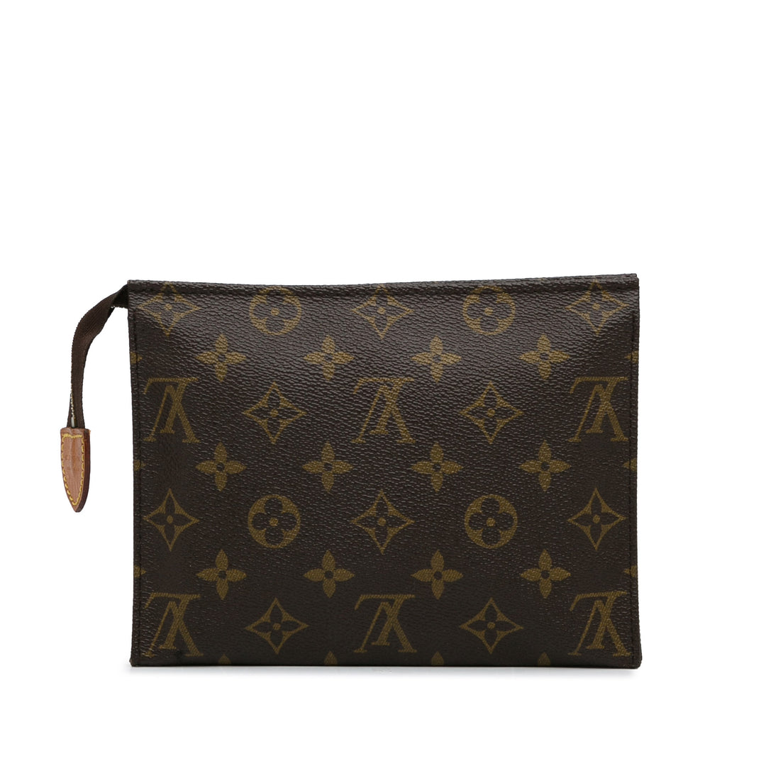 Monogram Toiletry Pouch 19 Brown - Gaby Paris